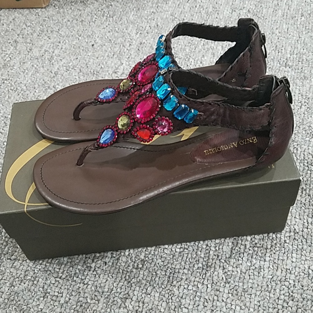 Enzo Angiolini Jeweled Sandal - Picture 2 of 5